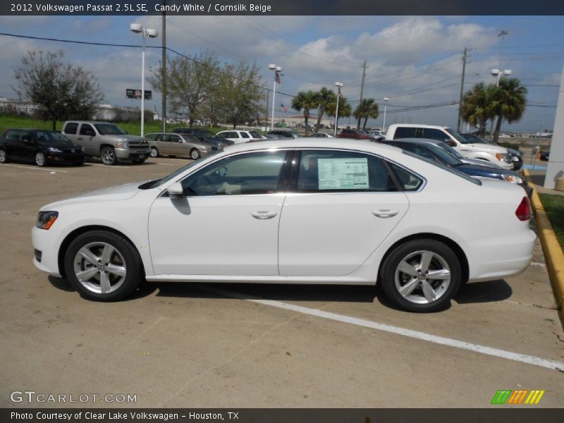 Candy White / Cornsilk Beige 2012 Volkswagen Passat 2.5L SE