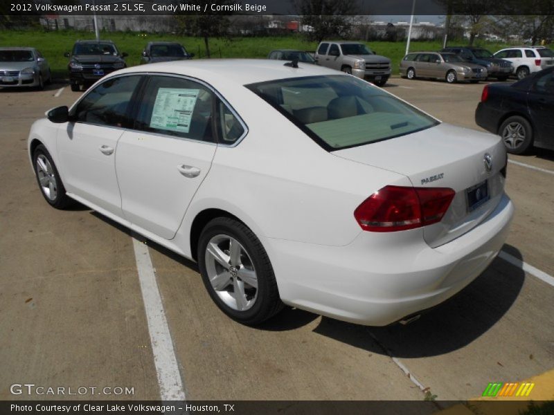 Candy White / Cornsilk Beige 2012 Volkswagen Passat 2.5L SE