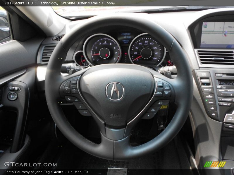 Graphite Luster Metallic / Ebony 2012 Acura TL 3.5 Technology