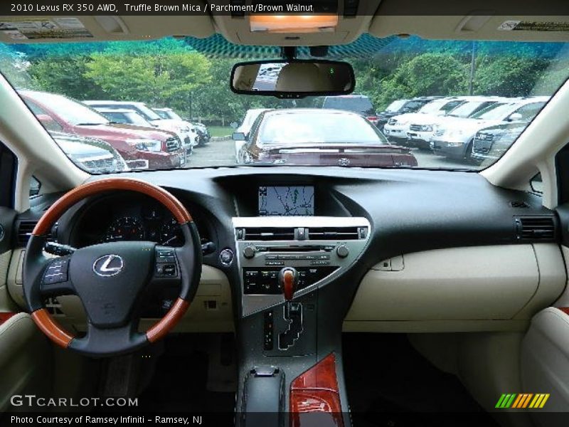 Truffle Brown Mica / Parchment/Brown Walnut 2010 Lexus RX 350 AWD