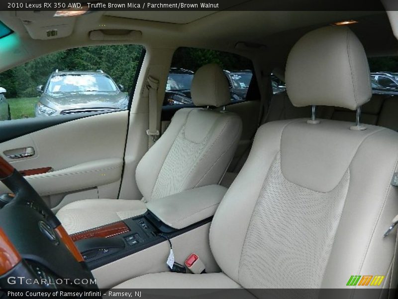 Truffle Brown Mica / Parchment/Brown Walnut 2010 Lexus RX 350 AWD