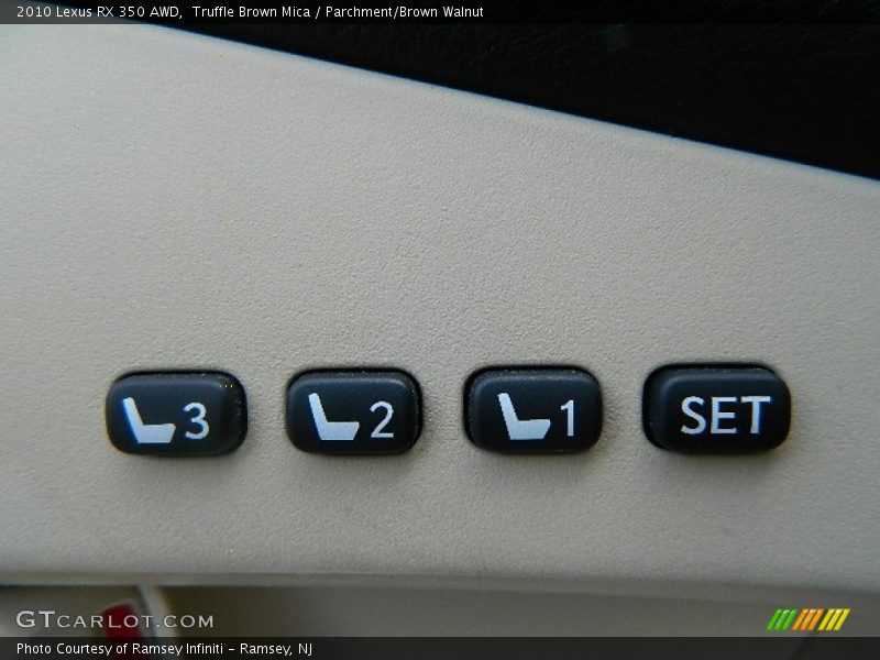 Truffle Brown Mica / Parchment/Brown Walnut 2010 Lexus RX 350 AWD