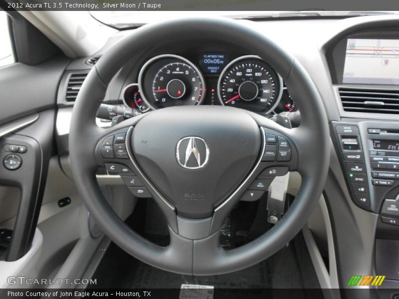 Silver Moon / Taupe 2012 Acura TL 3.5 Technology
