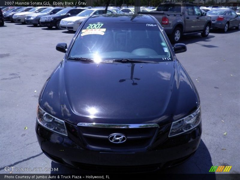 Ebony Black / Gray 2007 Hyundai Sonata GLS