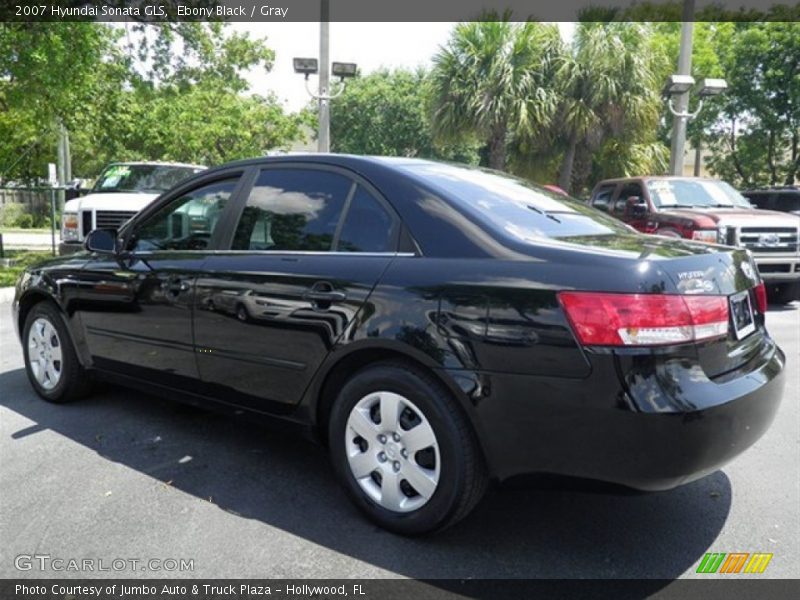 Ebony Black / Gray 2007 Hyundai Sonata GLS