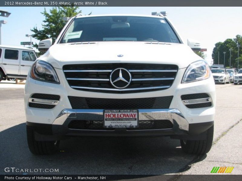 Arctic White / Black 2012 Mercedes-Benz ML 350 4Matic