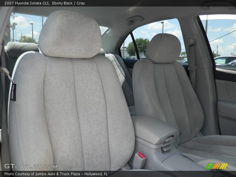 Ebony Black / Gray 2007 Hyundai Sonata GLS