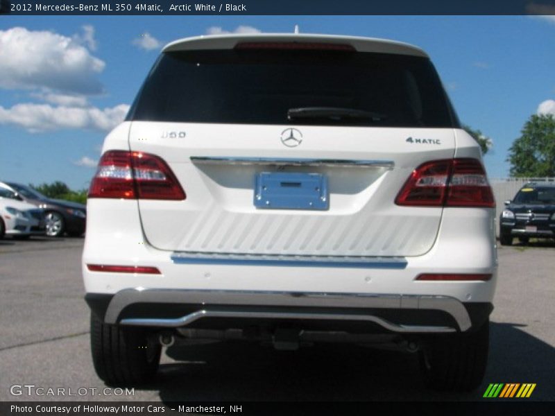 Arctic White / Black 2012 Mercedes-Benz ML 350 4Matic
