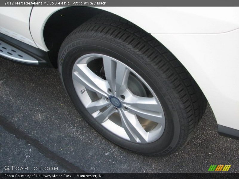 Arctic White / Black 2012 Mercedes-Benz ML 350 4Matic