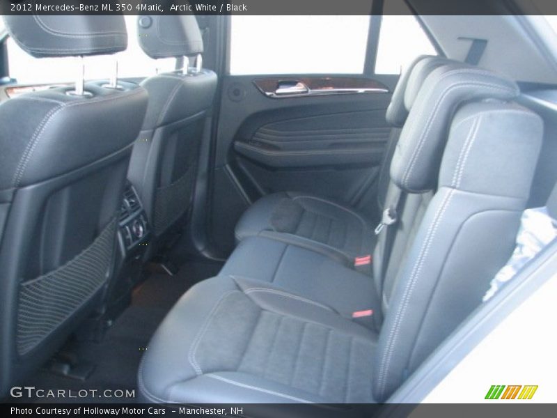 Arctic White / Black 2012 Mercedes-Benz ML 350 4Matic