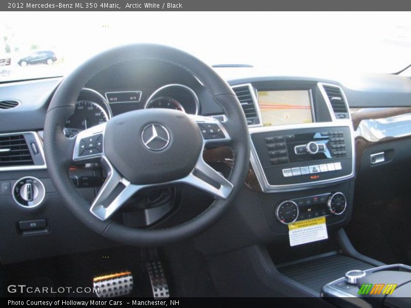 Arctic White / Black 2012 Mercedes-Benz ML 350 4Matic