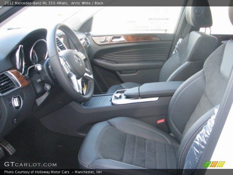 Arctic White / Black 2012 Mercedes-Benz ML 350 4Matic