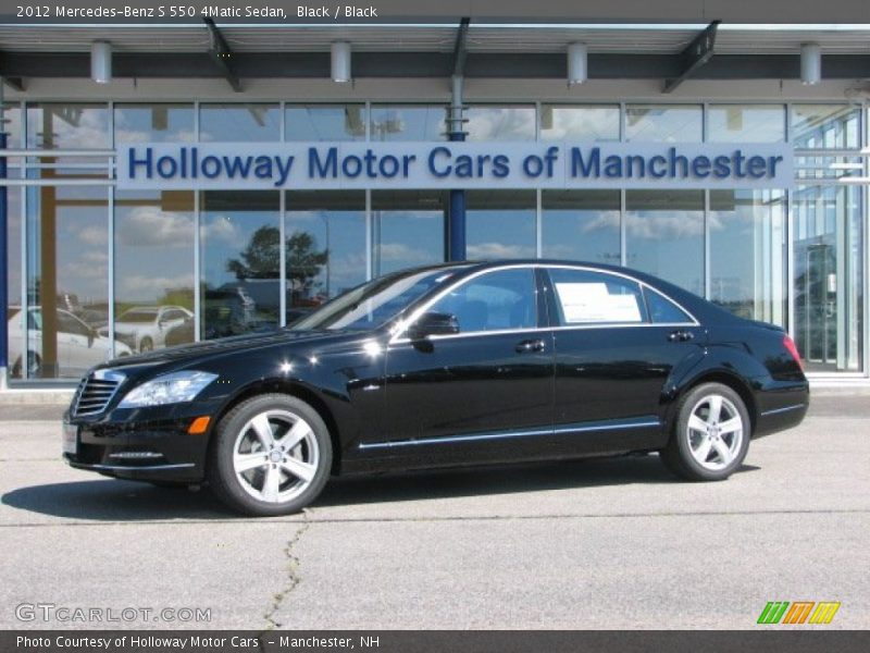 Black / Black 2012 Mercedes-Benz S 550 4Matic Sedan