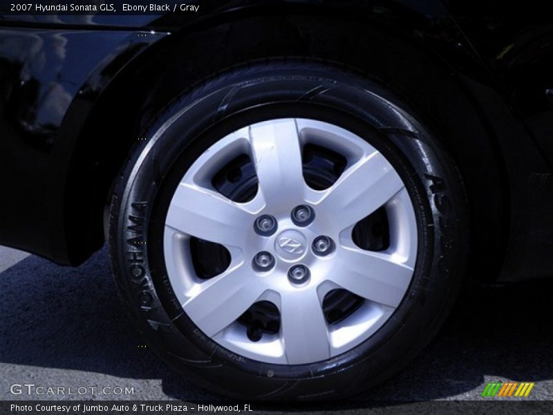 Ebony Black / Gray 2007 Hyundai Sonata GLS