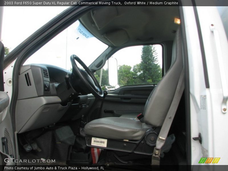 Oxford White / Medium Graphite 2003 Ford F650 Super Duty XL Regular Cab Commerical Moving Truck