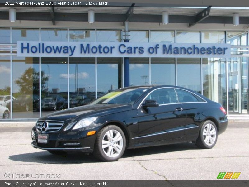 Black / Black 2012 Mercedes-Benz E 350 4Matic Sedan