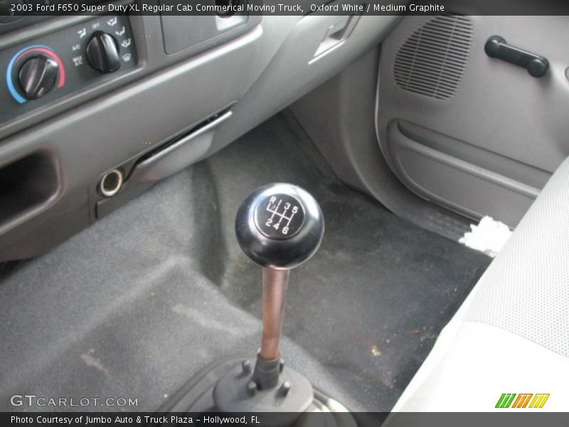 Oxford White / Medium Graphite 2003 Ford F650 Super Duty XL Regular Cab Commerical Moving Truck