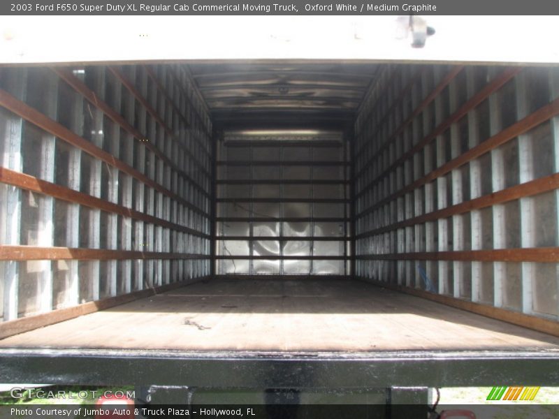 Oxford White / Medium Graphite 2003 Ford F650 Super Duty XL Regular Cab Commerical Moving Truck