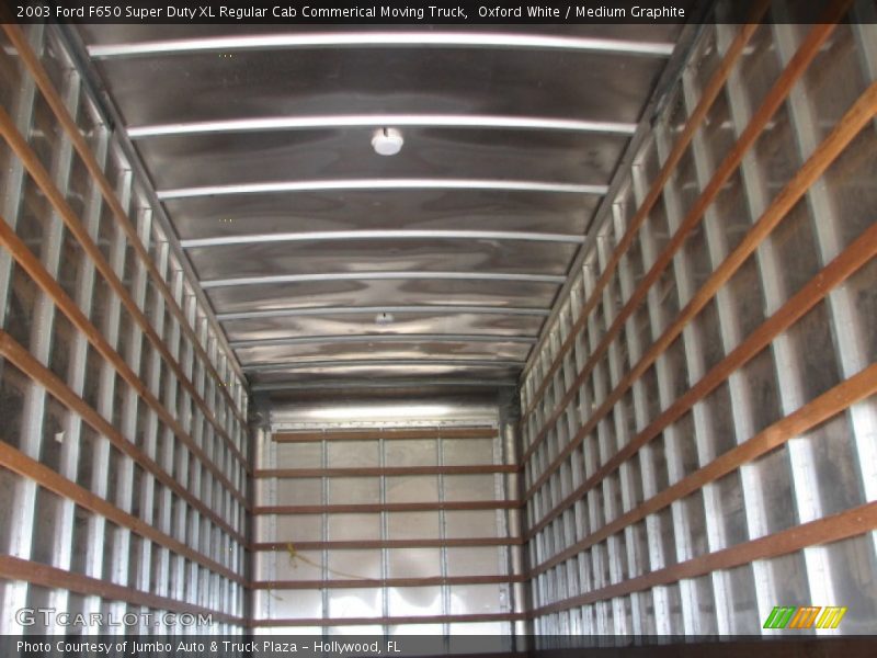 Oxford White / Medium Graphite 2003 Ford F650 Super Duty XL Regular Cab Commerical Moving Truck
