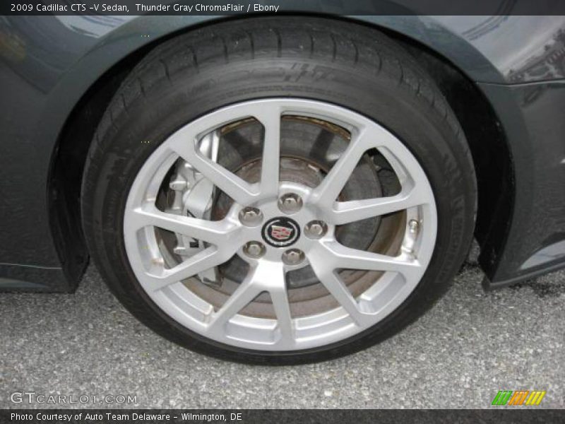 Thunder Gray ChromaFlair / Ebony 2009 Cadillac CTS -V Sedan