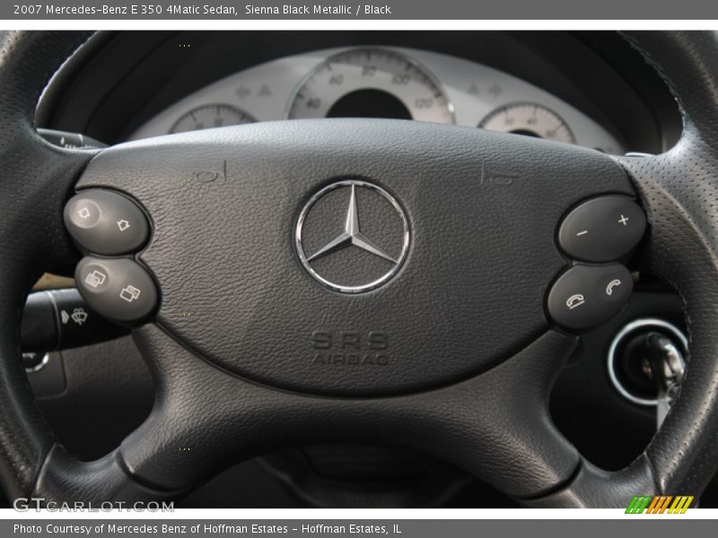 Sienna Black Metallic / Black 2007 Mercedes-Benz E 350 4Matic Sedan