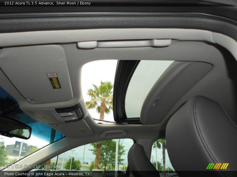 Silver Moon / Ebony 2012 Acura TL 3.5 Advance