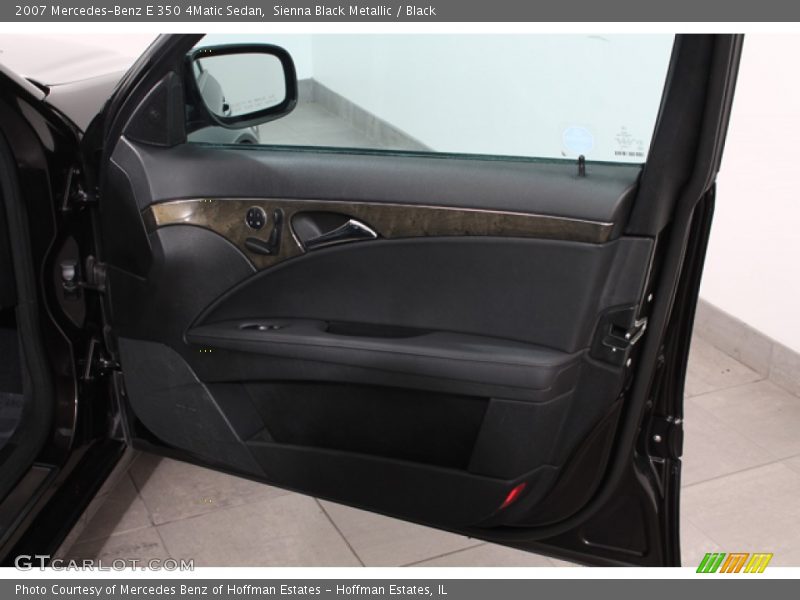 Sienna Black Metallic / Black 2007 Mercedes-Benz E 350 4Matic Sedan
