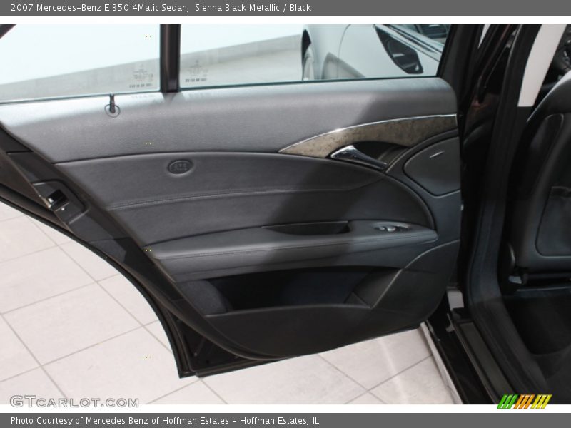 Sienna Black Metallic / Black 2007 Mercedes-Benz E 350 4Matic Sedan