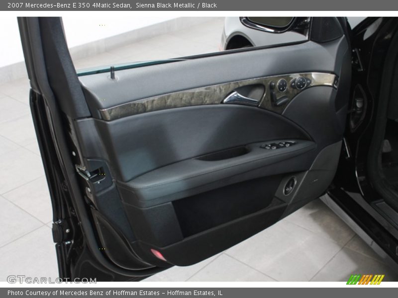 Sienna Black Metallic / Black 2007 Mercedes-Benz E 350 4Matic Sedan