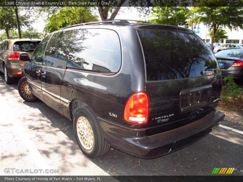 Dark Slate Pearl / Gray 1998 Chrysler Town & Country LXi