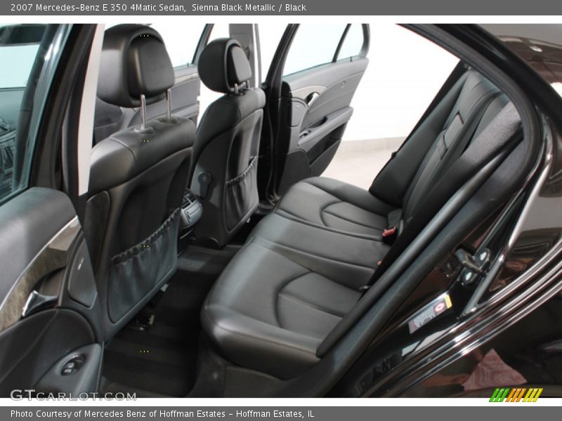 Sienna Black Metallic / Black 2007 Mercedes-Benz E 350 4Matic Sedan