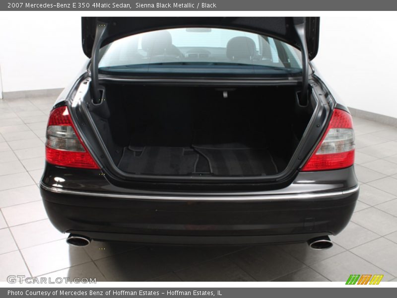 Sienna Black Metallic / Black 2007 Mercedes-Benz E 350 4Matic Sedan