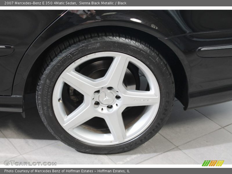 Sienna Black Metallic / Black 2007 Mercedes-Benz E 350 4Matic Sedan