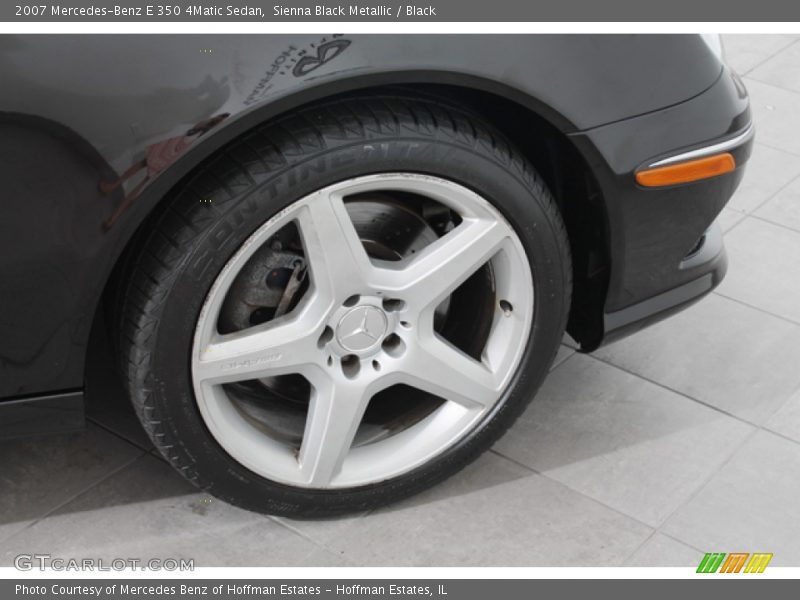 Sienna Black Metallic / Black 2007 Mercedes-Benz E 350 4Matic Sedan