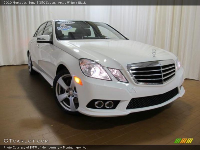 Arctic White / Black 2010 Mercedes-Benz E 350 Sedan