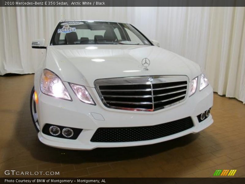 Arctic White / Black 2010 Mercedes-Benz E 350 Sedan