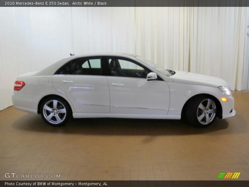 Arctic White / Black 2010 Mercedes-Benz E 350 Sedan