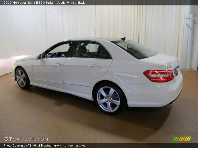 Arctic White / Black 2010 Mercedes-Benz E 350 Sedan