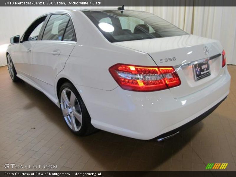 Arctic White / Black 2010 Mercedes-Benz E 350 Sedan
