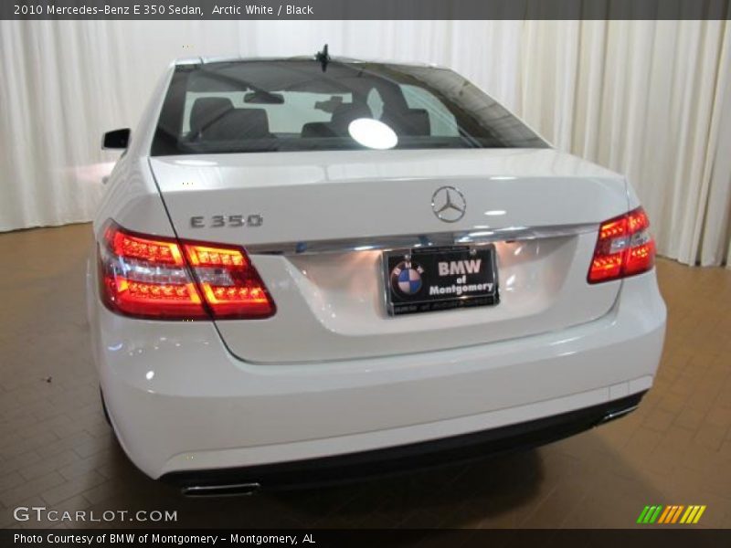 Arctic White / Black 2010 Mercedes-Benz E 350 Sedan