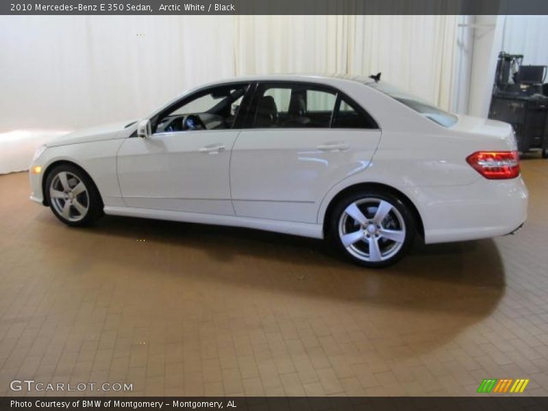 Arctic White / Black 2010 Mercedes-Benz E 350 Sedan