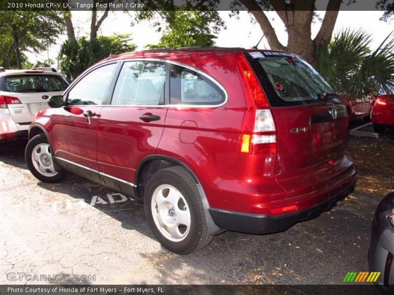 Tango Red Pearl / Gray 2010 Honda CR-V LX