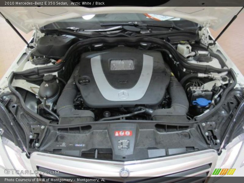 Arctic White / Black 2010 Mercedes-Benz E 350 Sedan