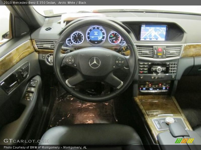 Arctic White / Black 2010 Mercedes-Benz E 350 Sedan