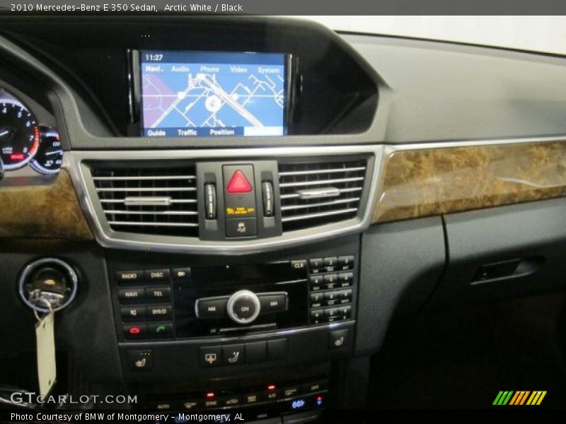 Arctic White / Black 2010 Mercedes-Benz E 350 Sedan
