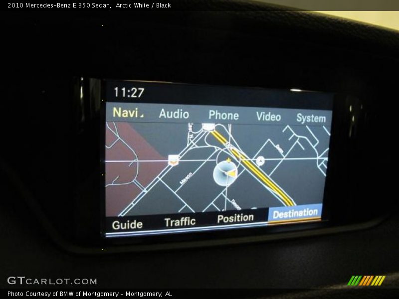 Arctic White / Black 2010 Mercedes-Benz E 350 Sedan