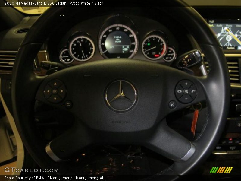 Arctic White / Black 2010 Mercedes-Benz E 350 Sedan
