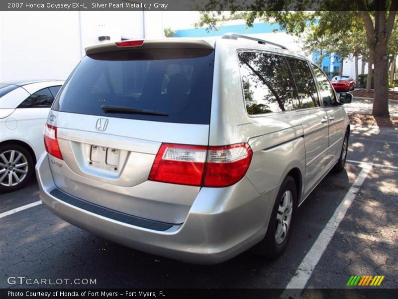 Silver Pearl Metallic / Gray 2007 Honda Odyssey EX-L