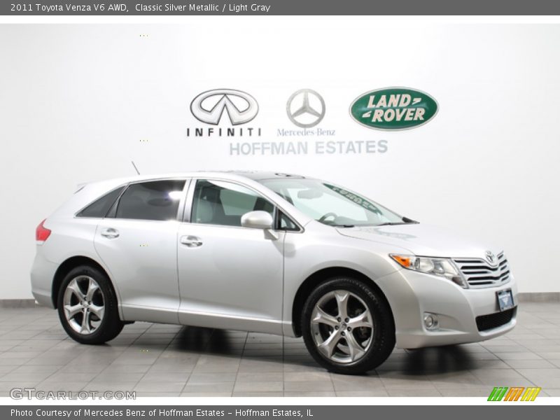 Classic Silver Metallic / Light Gray 2011 Toyota Venza V6 AWD
