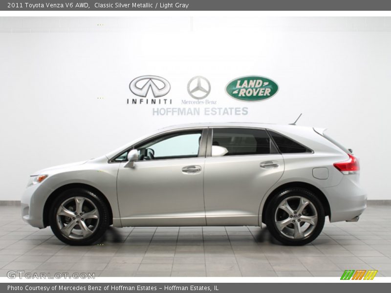Classic Silver Metallic / Light Gray 2011 Toyota Venza V6 AWD